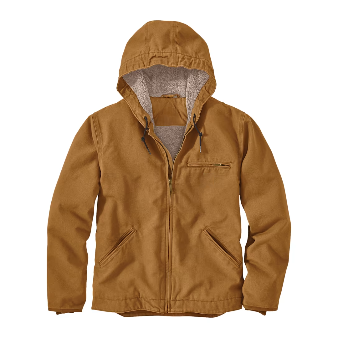 Washed Duck Sherpa-Lined Jacket for Men